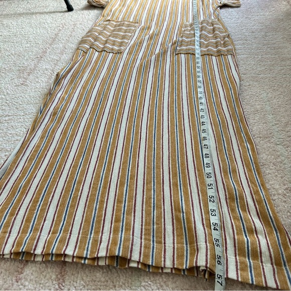 Free People Beach Marguerite Maxi Tee Dress Striped Size Large - Picture 10 of 15